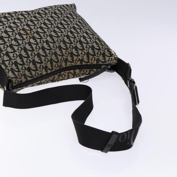 DIOR Trotter Canvas Shoulder Bag Navy Silver - Picture 7 of 12